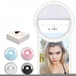 Promo Rechargeable LED Ring Light for Cell Phone selfie ring light selfie LED lights for phone