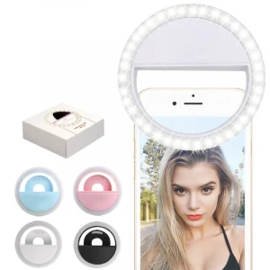 Promo Rechargeable LED Ring Light for Cell Phone selfie ring light selfie LED lights for phone