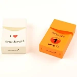 Promotion item existing mold silicone cigarette case with different pattern by printing