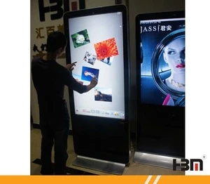 Promotion price 55 inch floor stand digital signage Android LCD touch advertising screens