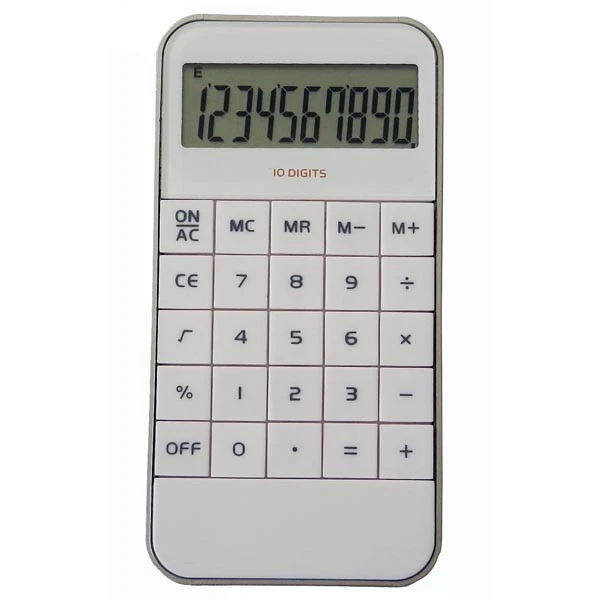 promotional 8 digit electronic mobile phone shape calculator