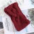 Import Pure color simple hair accessories women winter soft wide turban wool knitted cotton headband hair accessories headdress from China