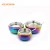 Import Rainbow color with glass lid spoon salt and pepper food container stainless steel sugar bowl from China