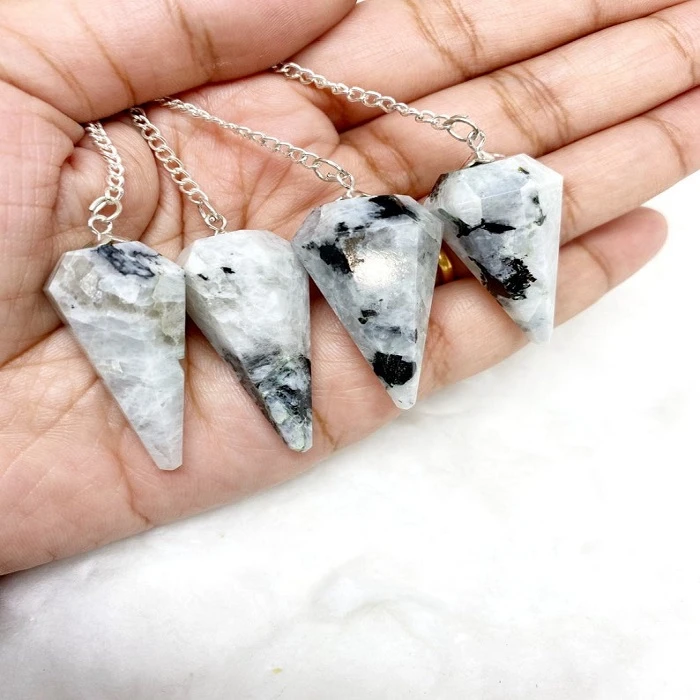 Rainbow Moonstone Agate Gemstone Pendulum Healing and Reiki Wholesaler Manufacturer and Supplier Of Agate Gemstone Products