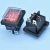 Import Red High current KCD4 rocker switch 4 pin rocker switch with lamp 12V LED power switch from China