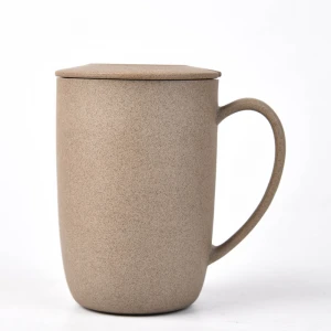 redty to ship vintage pottery coffee mug, ceramic coffee mug with lid