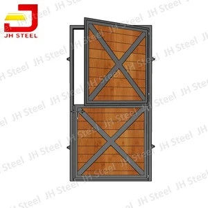 Regular 1.2*2.2m Size Exterior Durable Wooden Metal Horse Barn Window And Dutch Door