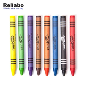 Reliabo China Supplies Nontoxic Write Smoothly Custom Colors Wax Crayon For Children