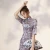 Import Retro Chinese Style Fishtail Traditional Polyester Long Cheongsam For Girls from China