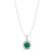 Import REYES Classic Shiny Round Cut 2.73 Carat Emerald Gemstone Pendants In 925 Sterling Silver Moissanite Charm Pendants For Women from China