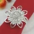 Import Rhinestone metallic flower serviette buckle holder napkin ring for Wedding party decoration from China