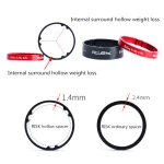 RISK 5/10mm Mountain Road Bike Bicycle Hollow Front Fork Stem Headset Spacer Adjustment Washer Aluminium Alloy