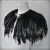Import Rooster Hackle Feather Fringe Trim A black woollen bag for feathered clothing and as a bag Feathery clothing from China