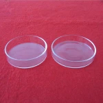 Round clear laboratory glassware quartz glass petri dish