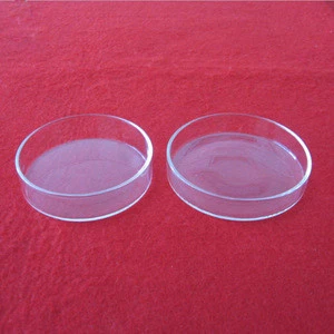 Round clear laboratory glassware quartz glass petri dish