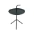 Import Round Mid-Century Modern Accent Table Black Small Tea Table Side Coffee Tables With Tray from China