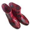 rubber cowboy rain boots women woman transparency silicon shoes 827