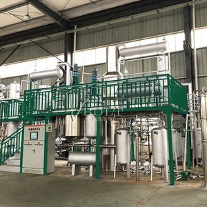 Rubber Plastic Tyre Pyrolysis Oil To Diesel Fuel Oil Distillation Plant