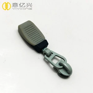 Rubber zipper pull custom zipper slider for wholesale