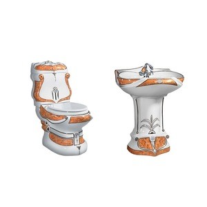 Sanitary ware color toilet bowl wc bidet ceramic bathroom wc blue color western toilet