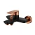 Import Sanitary Ware Faucet Tap Deck Mounted Fancy Black Bathroom Basin Faucet from Hong Kong