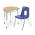 Import school desk manufacturers school desk with attached chair school desk trapezoid from China