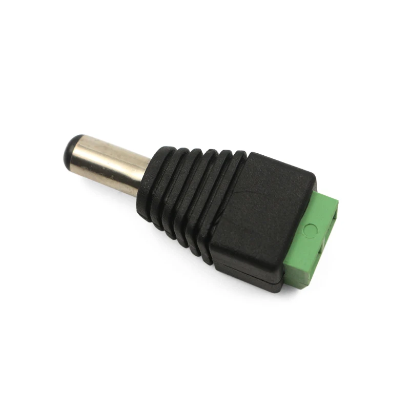 Screw Plug Adapter Cord Female 2 pin 12V male Power Jack DC Connector with CE FCC ROHS for CCTV accessories