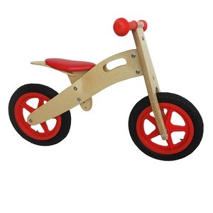 Seat Adjustable Air Tyre Wooden Balance Bike for Kids with 12&#39;&#39; Wheel Kids Balance Bike