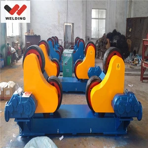 Self aligned welding rotator with 80T loading capacity pipe welding turning roll