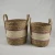Import Set of 3 best selling natural corn husk/seagrass handmade straw Sundries storage basket with handle from China