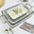 Import Set of 3 Ceramic baking pans Stoneware rectangle ceramic baker with handles bakeware sets from China