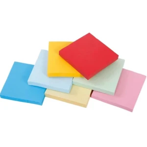 100 Sheets Neon Assorted Color 3 x 3 Inches Square Fluorescent Paper Sticky Notes Printing Kawaii Sticky Note