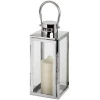shiny decorative high quality stainless steel candle lanterns