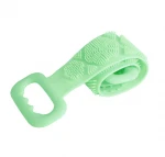 Silicone Body Scrubber Bath Shower Towel Back Cleaning Shower Strap Silicone Body Brush