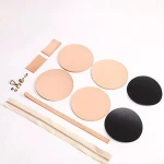 Simple 1.5m Mini Retractable Tape Measure With Unique Genuine Leather Cover Measuring Tape With Belt Loop Holder