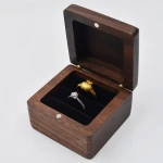 Simple and stylish   Black Walnut wood storage box