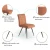 Import SKY New Design Soft PU Furniture leather chair dining  modern from China