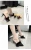 Import SL-066 Wholesale fashion custom logo new design 2021 black leather women fluffy slippers ladies charm fur high heels slippers from China