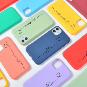 Slim Candy Color Frosted Matte Custom Rubber Silicon Phone Case For Iphone 11 12 13 Pro Max X XS XR 7 8 Plus