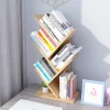 Small Bookshelf Tree Bookshelf, 5-Shelf Standing Bookcase, Desktop Book Organizer