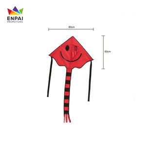 Smiling Face Kite with Handle Line Outdoor Sports Flying Kites