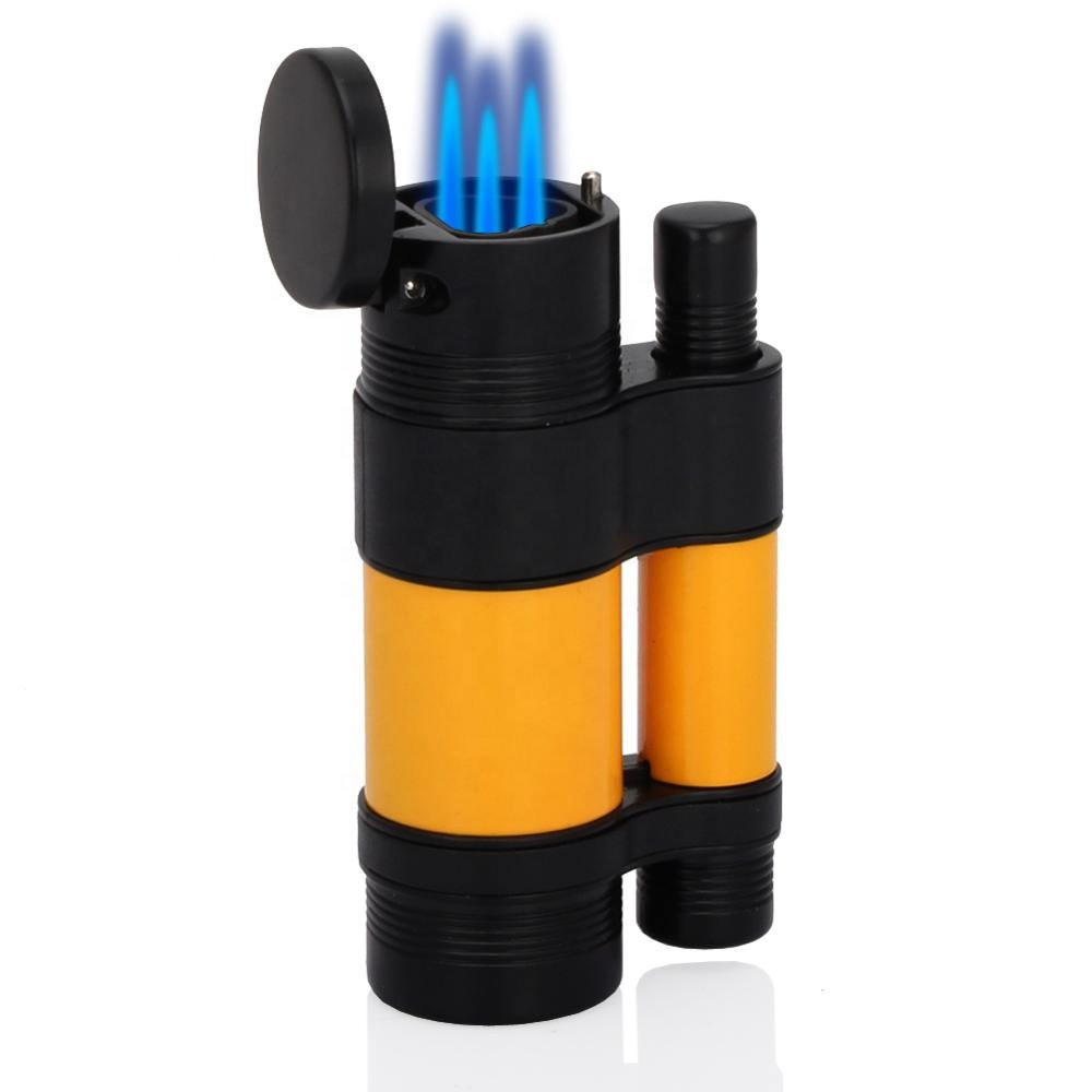 smoking accessories torch lighter parts blue flame flint metal lighter