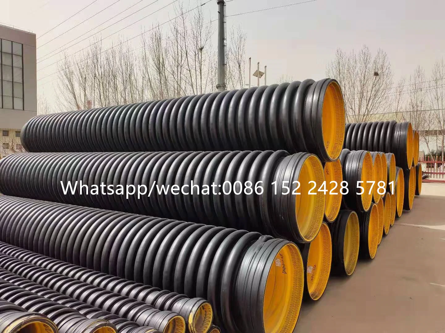 SN8 CORRUGATED PIPES HDPE 5.8M LENGTH