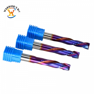 Solid carbide end mill two flutes up and down compression carbide end mill for chipboard milling cutter