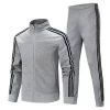 Sports  suit men and women running fitness leisure quick-drying clothes autumn and winter football sports outdoor clothing