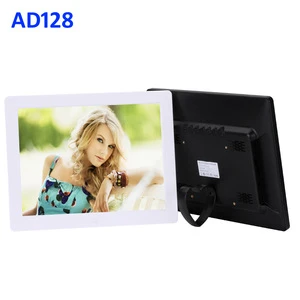 Square 12 inch lcd screen display ,post system publish pictures video media advertising player through wifi and internet
