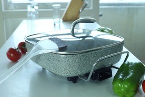 Square Electric Fry Pan Cooking Skillet
