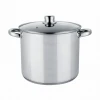 Stainless steel cookware soup pot induction cooking stock pot