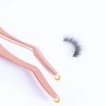 Stainless Steel Grafting Eyelash Assistant, Convenient Curling Eyelash Tweezers, Beauty Makeup Tools