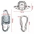 Import Stainless steel hammock fittings chair fixed buckle load-bearing hook swing accessories hammock hardware. from China